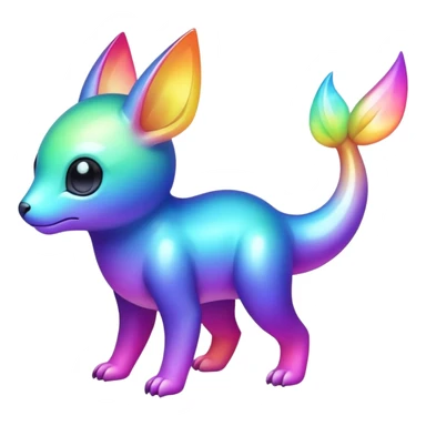  Iridescent gradient fakemon-creature  sticker