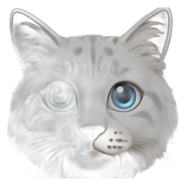 Rag doll-cat-big-blue-eyes-lynx-point sticker