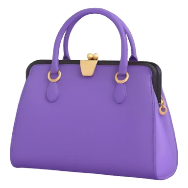 Purple goth purse sticker