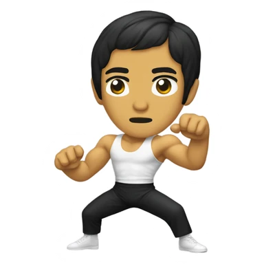 Bruce Lee in air sticker