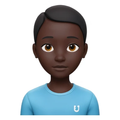 Minimalist 3D avatar, smooth matte plastic texture, soft cinematic lighting. The entire figure is completely black and matte. no eye sockets, no pupils, no eyebrows, clay render style, modern digital illustration, octane render. sticker