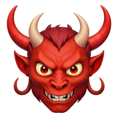 I need a devil with an evil stare emoji sticker