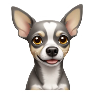 Chihuahua gray dog sticker