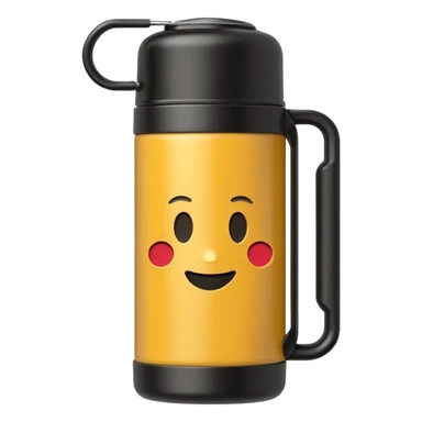 Emoji termo stanley minimalista sticker