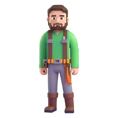 Garetr Garrison adventurer from Minecraft movie sticker