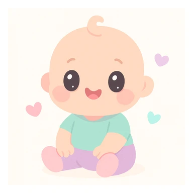 cute baby sticker