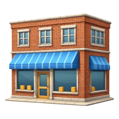 shop building sticker