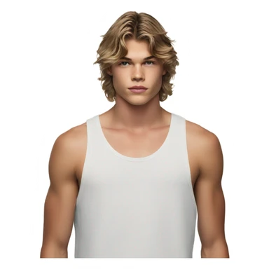 jordan barrett with brown hair sticker
