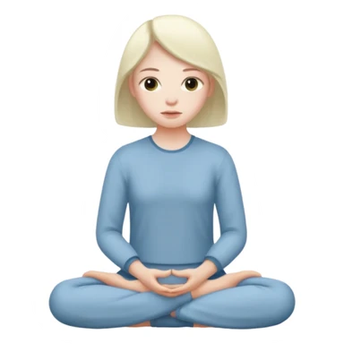 sitting still sticker