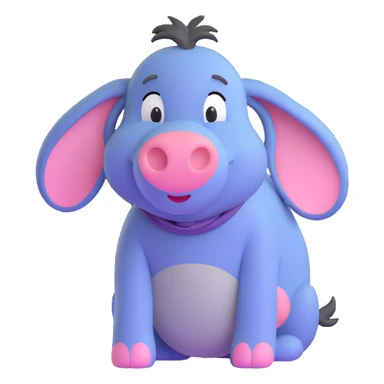 Eeyore from Winnie the Pooh sticker