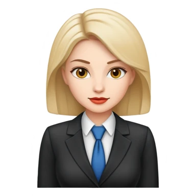 professional woman character with business attire sticker
