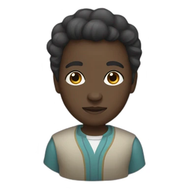 dark skinned Kazakh sticker