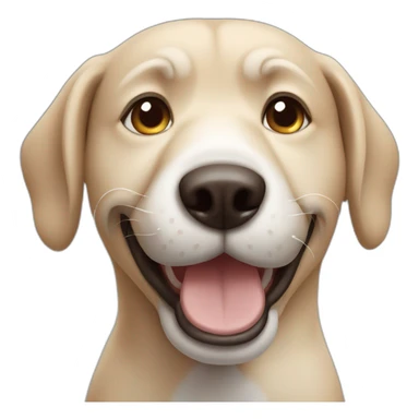 dog palming face sticker