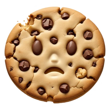 Make a broken chocolate chip cookie 🍪 sticker