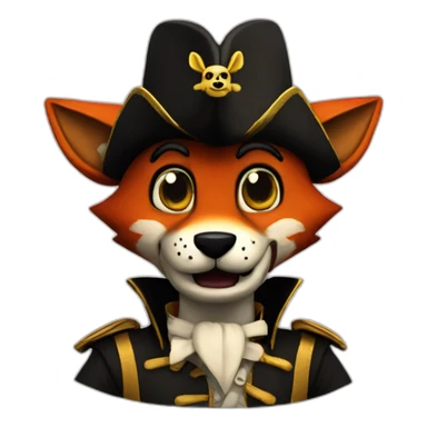 foxy fnaf the pirate sticker