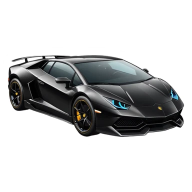 Black lamborghini sticker