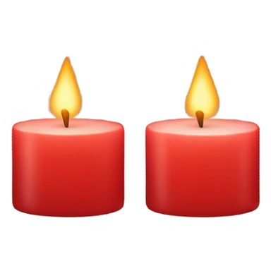 Velas rojas sticker