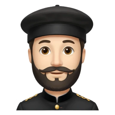 Claude Monet wear black berret hat sticker