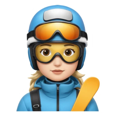 skiing sticker