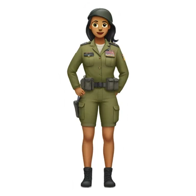 army woman without shoes sticker