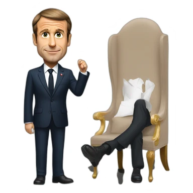 president macron sticker