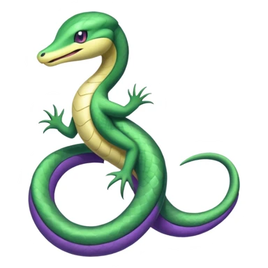 Seviper-Snivy-hybrid-fusion (full body) sticker