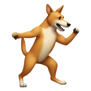 dancing dingo sticker