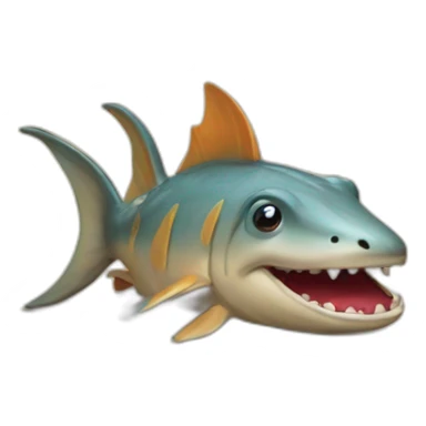 Un dinausore mangeant un cahier sticker