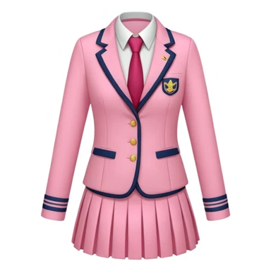 pink academia uniform with skirt sticker
