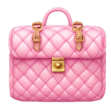 Pink capitone bag sticker