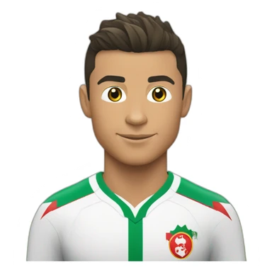 Cristiano Ronaldo avec le maillot de l'Algérie  sticker