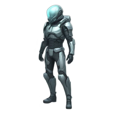 futuristic Phantom Infiltration armored pants ghost effect sticker