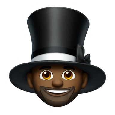 lebron james with a top hat sticker
