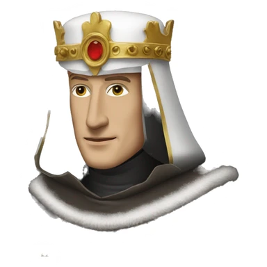 Kingdom of Heaven king baldwin IV in mask sticker