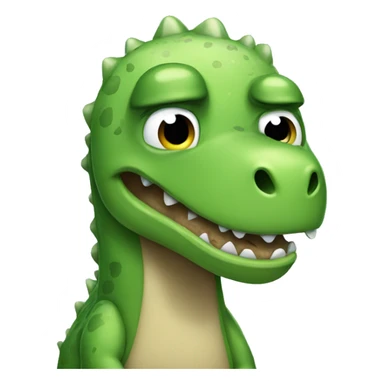 Sad Dino crying  sticker