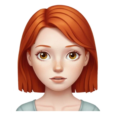 Red head girl sticker
