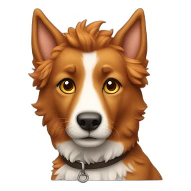 ginger shepherd with no white sticker