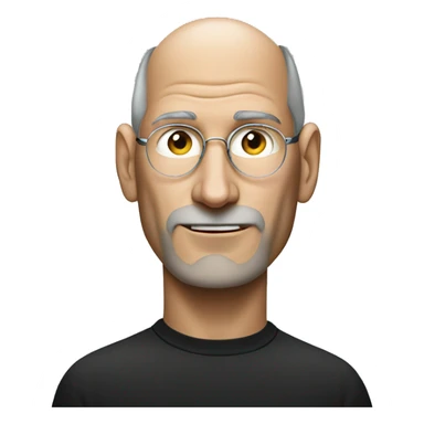 Steve Jobs with an iphone sticker