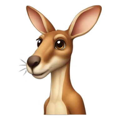 Kangarro drink water sticker