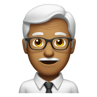 Blind man with glasses sticker