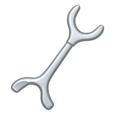 Wish bone simple outline sticker