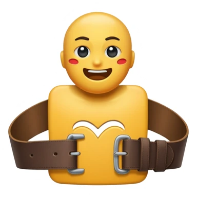 A belt hitting somone sticker