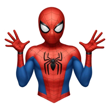 Full Black with black outlines  colored suit spider man sticker