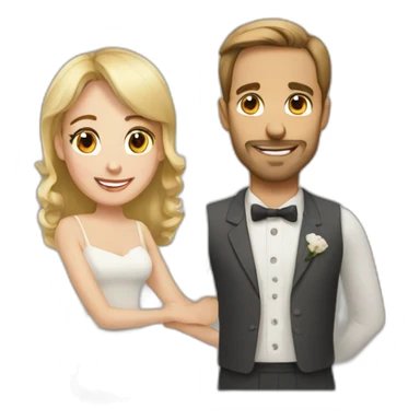 husband wife sticker