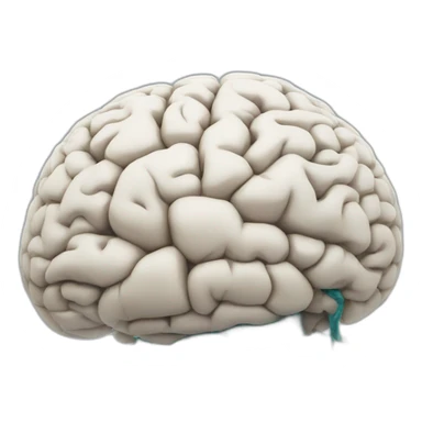 brain with neurons sticker
