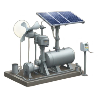 solar pumping sticker