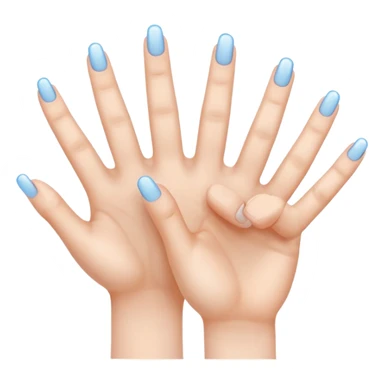 hands moving up and down sticker