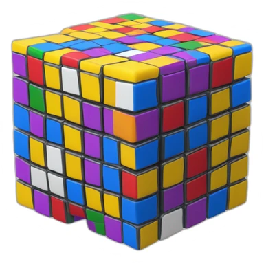 rubik's cube 3x3 scrambled sticker