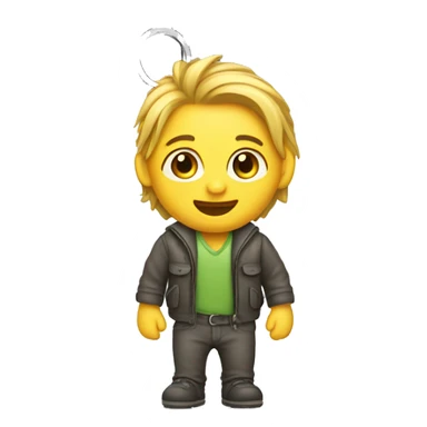 Keychain with the letter H sticker