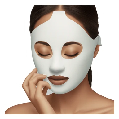 face mask skincare sticker